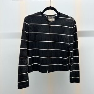 St. John Couture Black Sequin Jacket